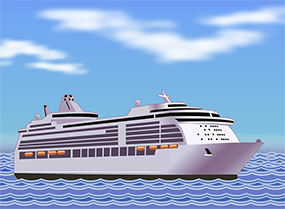 矢量卡通轮船flash动画